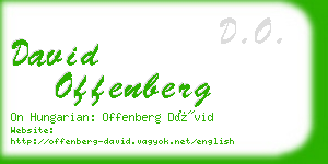 david offenberg business card